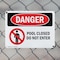 Signmission Pool Closed Do Not Enter Danger Sign, Plastic, 10in W x 7in L, 2PK OS-2PACK-DS-P-710-L-1636 - alternate 7